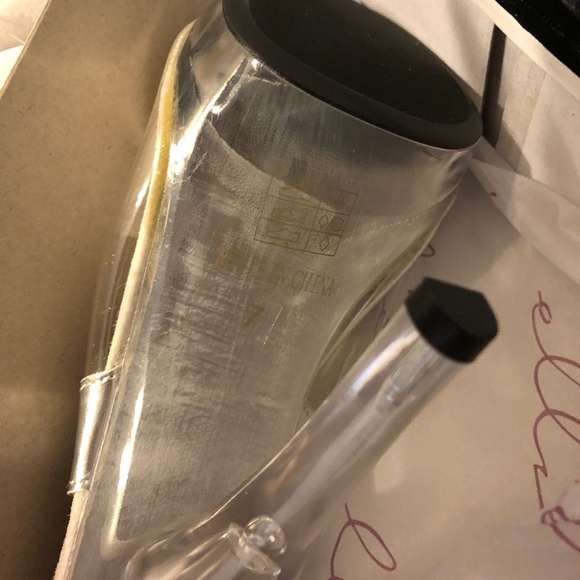 Ellie Shoes Competition Women's Clear Heeled Sandal - Picture 5 of 8